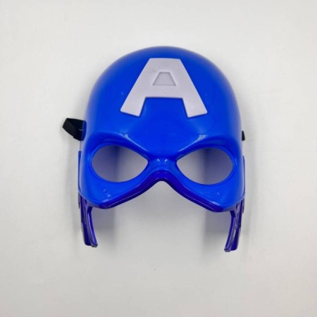Plastik Işıklı Kaptan Amerika Maske