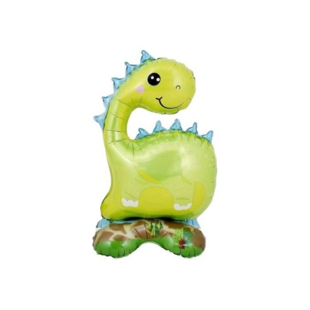 Ayaklı Yeşil Dinozor Folyo Balon 57x36 cm