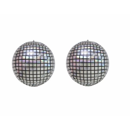2 li Gümüş Disco Topu Folyo Balon 10 inç