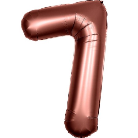 7 Rakam Çikolata Kahve Folyo Balon 40 inç 100 cm