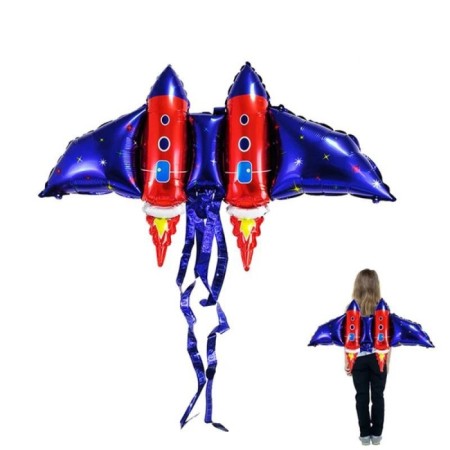 Roket Kanatlı Folyo Balon 106x57 cm