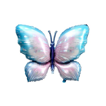 Büyük Mavi Kelebek Folyo Balon 98x72 cm