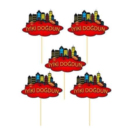 Spider Temalı Konuşma Balonu 5 li