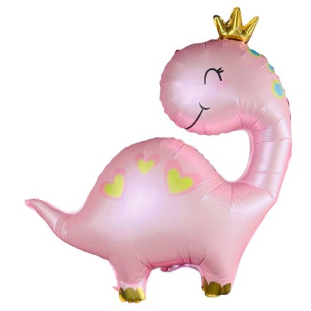 Pembe Dinozor Folyo Balon 96x67 cm