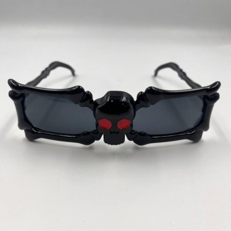 Halloween Plastik İskelet Kemik Model Gözlük Siyah