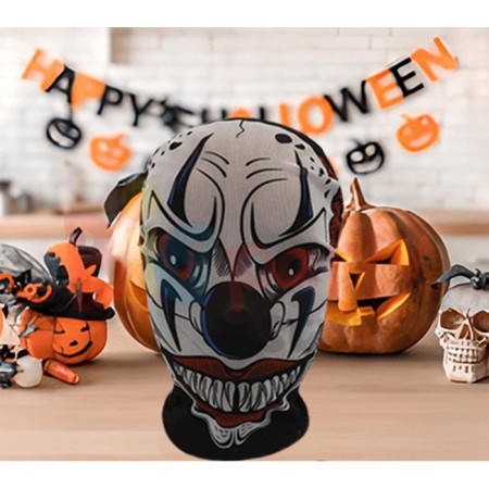 Halloween Korku Maskesi Transparan Palyaço