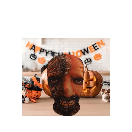 Halloween Korku Maskesi Transparan Robot Yüz