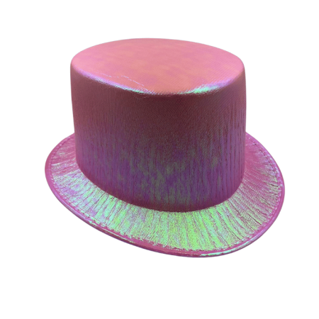 Pembe Lüks Helogramlı Sihirbaz Şapka 28x15 cm