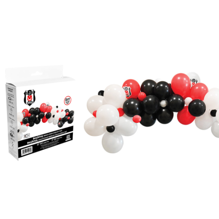 Beşiktaş asorti Balon Dekorasyon Seti 70 li