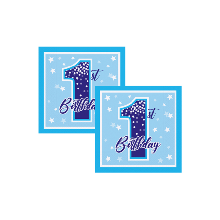 1 Yaş Fırst Bırthday Stars Boy Peçete 16 lı