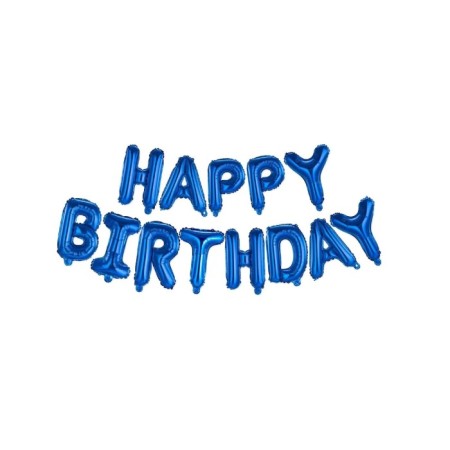 Happy Bırthday Mavi Folyo Balon