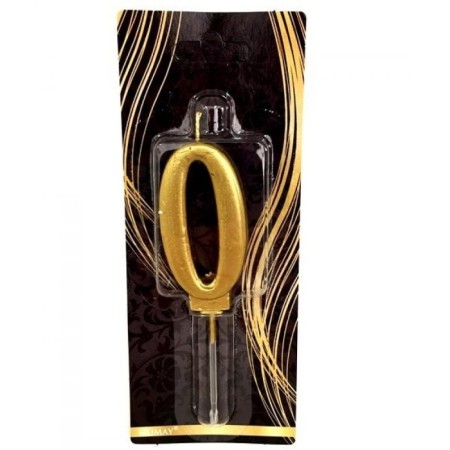 0 Yaş Gold Rakam Mum