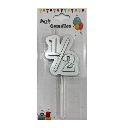 Yarım Yaş Gümüş Mum 12 cm