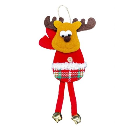 Yılbaşı Kabartma Figür Geyik Zilli 30 Cm