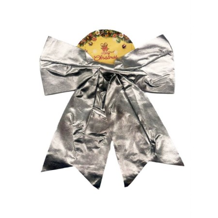 Yılbaşı Fiyonk Saten Parlak 25 Cm Gümüş