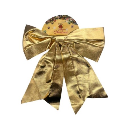 Yılbaşı Fiyonk Saten Parlak 25 Cm Gold