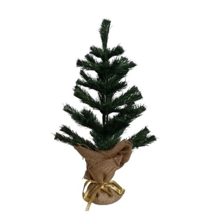 Yılbaşı Masa Üstü Çam Ağacı Jütlü 30 Cm