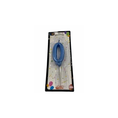 0 Yaş Açık Mavi Rakam Mum