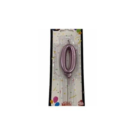 0 Yaş Pembe Rakam Mum