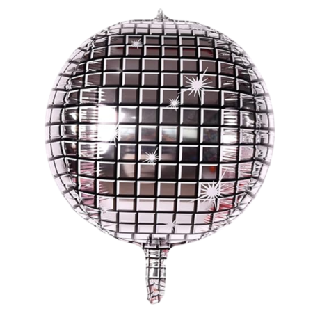 Gümüş Büyük Boy Disco Topu Folyo Balon 32 inç