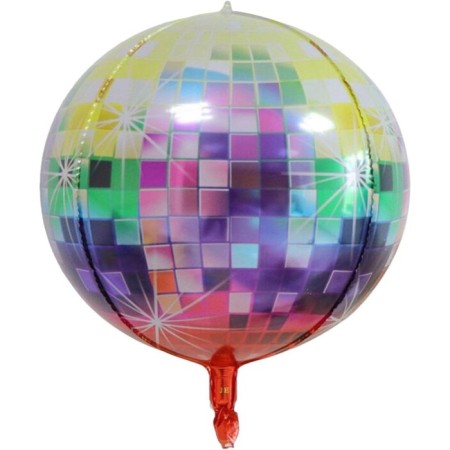 Renkli Büyük Boy Disco Topu Folyo Balon 32 inç