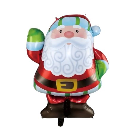Yılbaşı Noel Baba Temalı Folyo Balon 89x75 cm