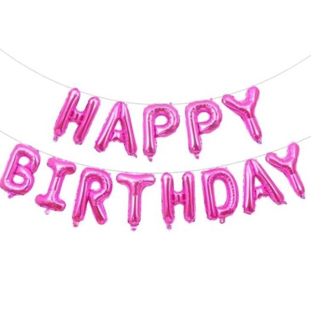 Happy Bırthday Pembe Folyo Balon
