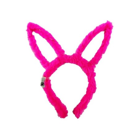 Fuşya Tavşan Peluş Işıklı Taç 13x10 cm
