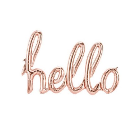 Rose Gold Hello Folyo Balon