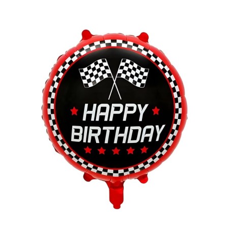 Damalı Happy Bırthday Baskılı 18 inç