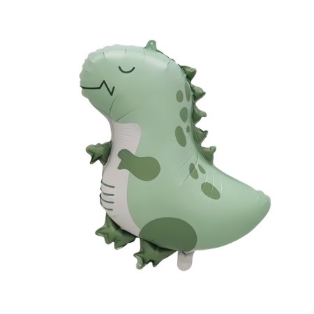 Retro Yeşil Dinozor Folyo Balon 59x49 cm
