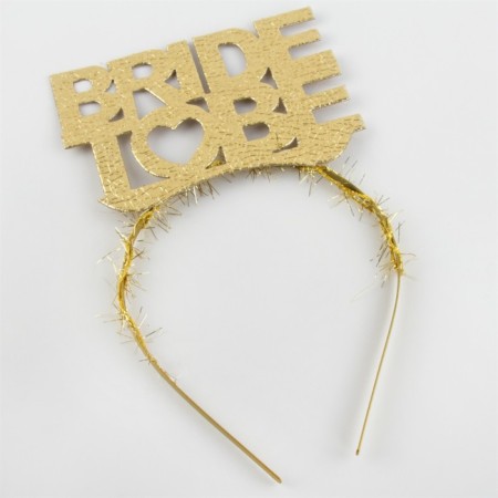 Bride To Be Gold Yazılı Metal Taç