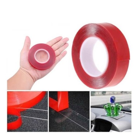 Silikonlu Çift Taraflı Bant 18mmx2m 1 Adet