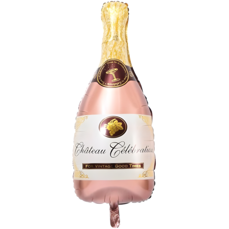 Bronz Şampanya Şişesi Folyo Balon 100-49 cm
