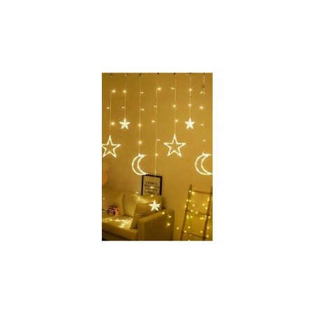 Ay Yıldız Temalı Gün Işığı Fonksiyonlu Dekor Led 3 Metre