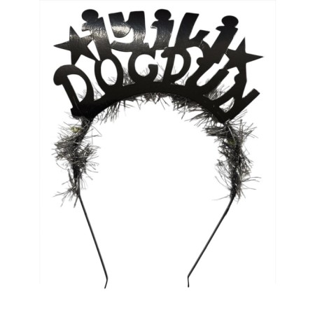 İyi Ki Doğdun Siyah Yazılı Metal Taç