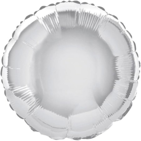Yuvarlak Gümüş Folyo Balon 18 İnç