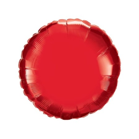 Yuvarlak Kırmızı Folyo Balon 18 İnç