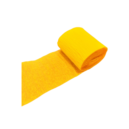 İtalyan Krapon Kağıdı Dekor Süs 6 lı Sarı 5x2,2 Metre