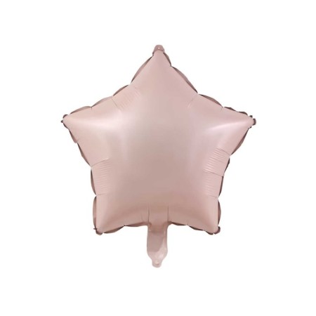 Saten Yıldız Toz Pembe 18 inç Folyo Balon 1 Adet