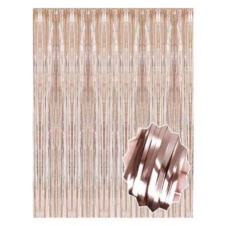 Mat Rose Gold Pearlize Asmal Fon Süsü 100x200 cm