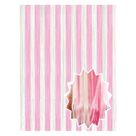 Sedef Pembe Beyaz Arka Fon Süs 100x200 cm