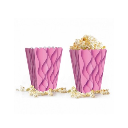 Dalgalı Pembe Mısır Kutusu 8 Adet