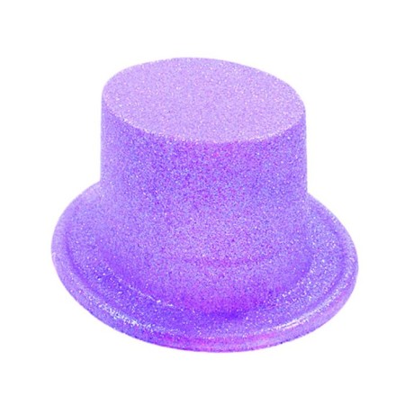 Lila Renkli Lazer Oval Simli Şapka 30x10 cm