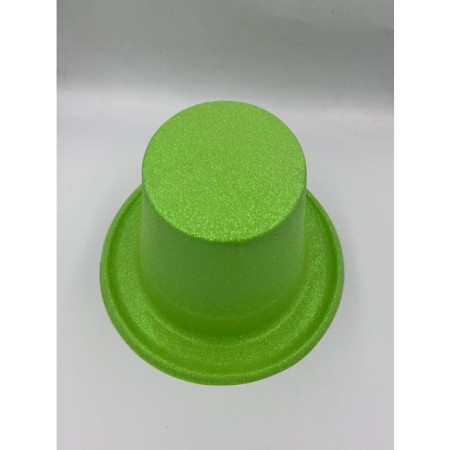 Yeşil Renkli Lazer Oval Simli Şapka 30x10 cm