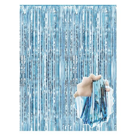 Mat Açık Mavi Arka Fon Süs 100x200 cm