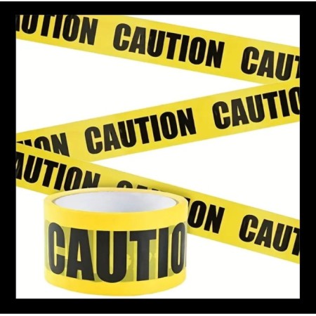 Halloween Emniyet Şeridi Warning 7,5 cm 6 Metre