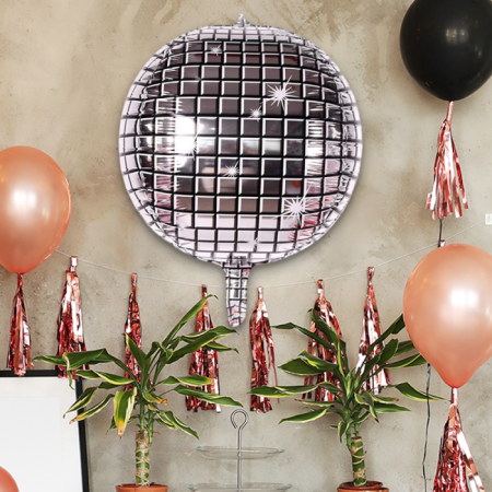 Disco Topu Folyo Balon Gümüş 22 inç