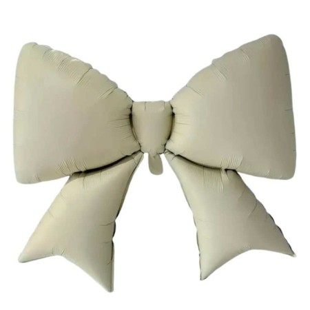 Saten Fiyonk Folyo Balon Krem 98x75 cm