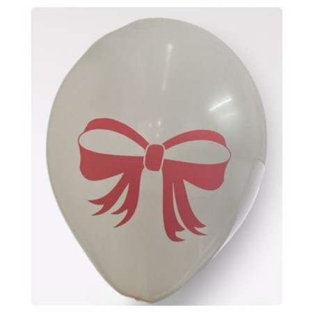 Fiyonk Temalı Baskılı Beyaz Balon 10 Adet